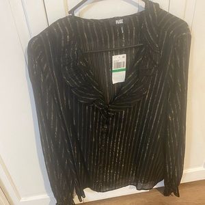 Paige Size Large Black Blouse - New with tags and never worn!